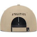 bone-curvo-bege-ajustavel-com-logo-castanho-structured-uv-poly-ripstop-da-oakland-athletics-mlb-da-nike