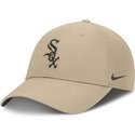 bone-curvo-bege-ajustavel-com-logo-castanho-club-structured-uv-poly-ripstop-da-chicago-white-sox-mlb-da-nike