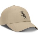 bone-curvo-bege-ajustavel-com-logo-castanho-club-structured-uv-poly-ripstop-da-chicago-white-sox-mlb-da-nike