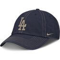 bone-curvo-azul-marinho-ajustavel-com-logo-bege-fathers-day-club-unstructured-organic-cotton-da-los-angeles-dodgers-mlb-da-nike