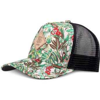 Boné trucker verde e preto HFT Woven Jungle da Djinns
