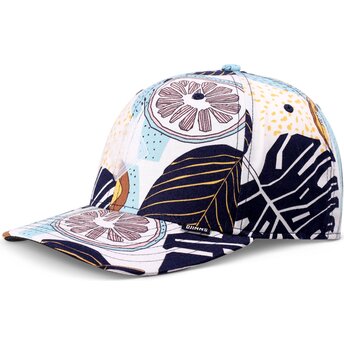 Boné curvo azul snapback TrueFit Aloha Blue da Djinns