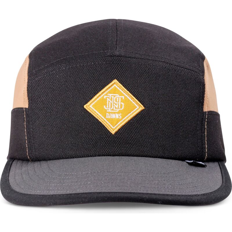 bone-curvo-preto-e-bege-ajustavel-soft-finefine-mesh-da-djinns