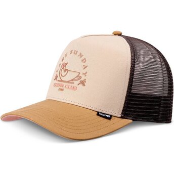 Boné trucker bege e castanho HFT Lazy Bird da Djinns
