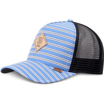 Boné trucker azul e preto HFT Business Stripe da Djinns