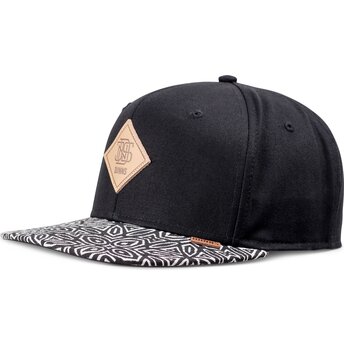 Boné plano preto snapback Gothic Freestyle Rev da Djinns
