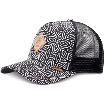 Boné trucker preto e branco HFT Gothic Freestyle da Djinns