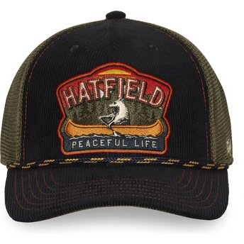 Boné trucker preto e verde PCS PEA da Hatfield