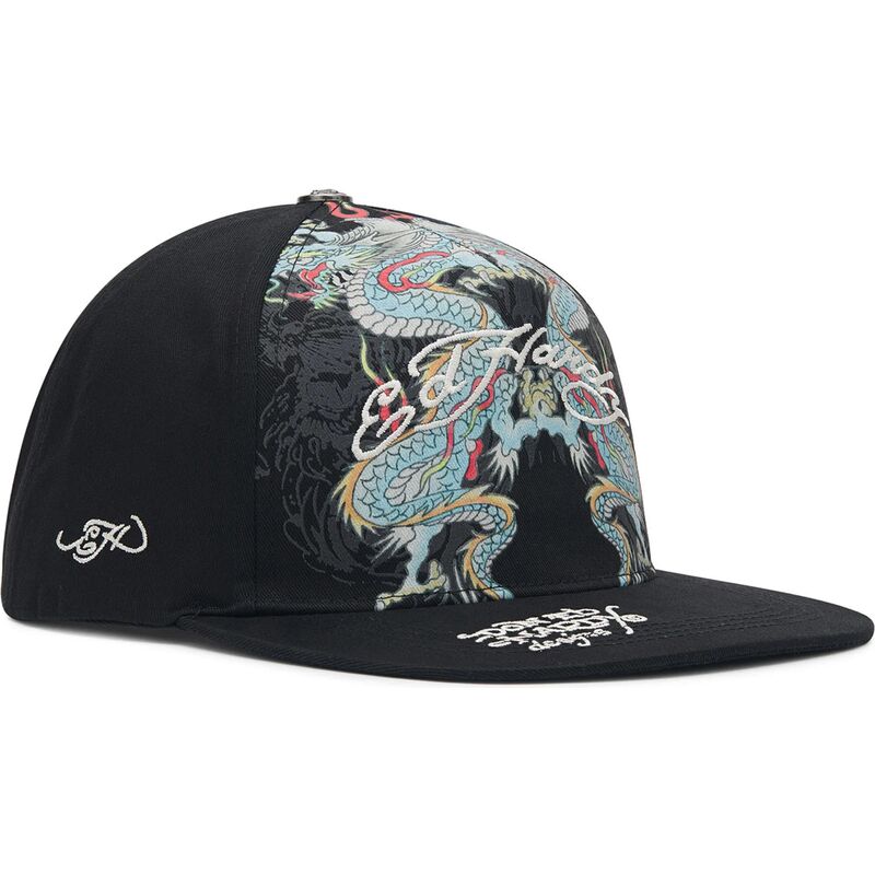 bone-plano-preto-snapback-battle-dragon-da-ed-hardy