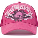 bone-trucker-rosa-flaming-gothic-skull-washed-da-ed-hardy