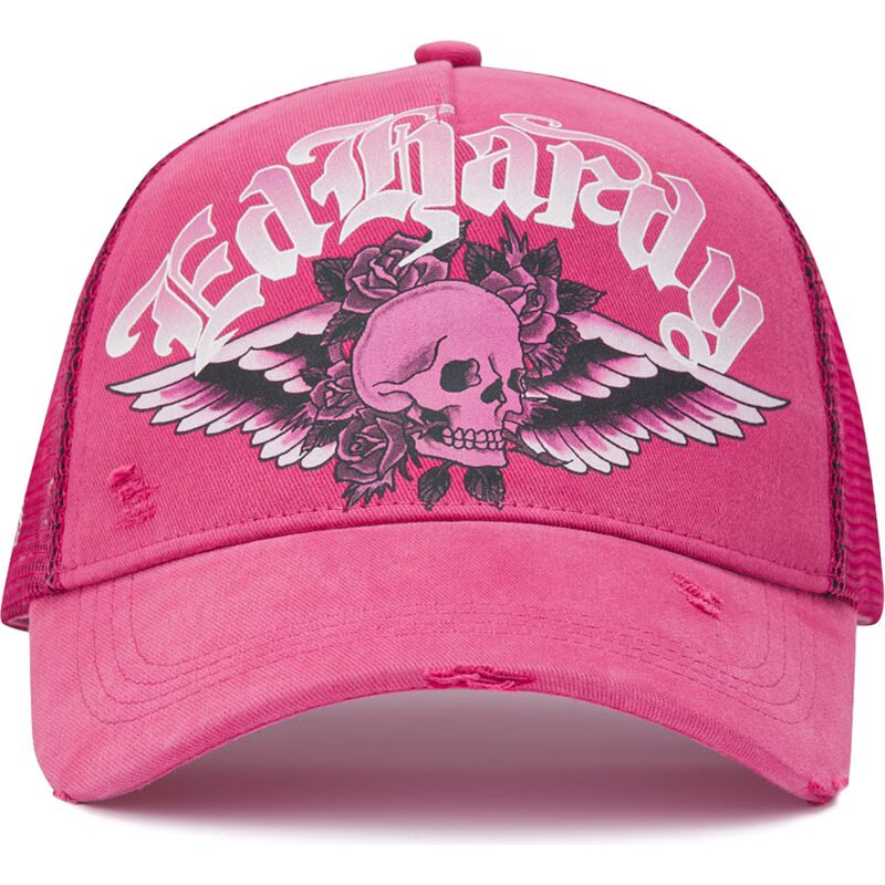 bone-trucker-rosa-flaming-gothic-skull-washed-da-ed-hardy