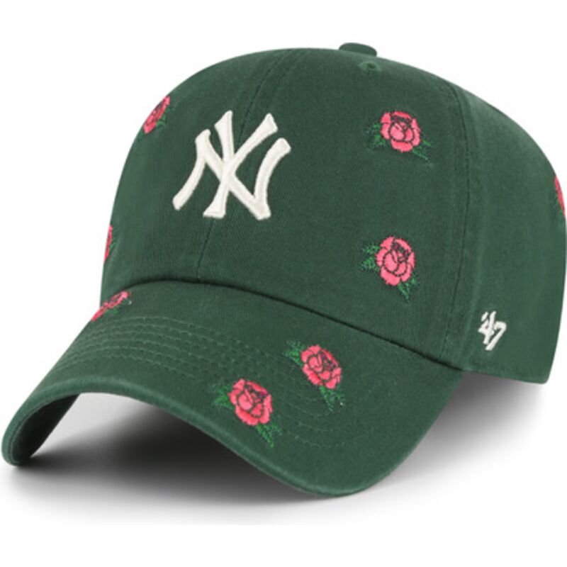 bone-curvo-verde-ajustavel-clean-up-scatter-da-new-york-yankees-mlb-da-47-brand