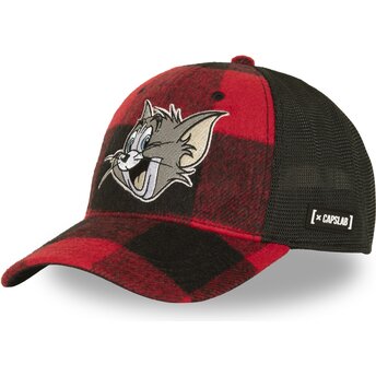 Boné trucker vermelho e preto Tom TAJ9 TOM Looney Tunes da Capslab