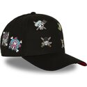 bone-curvo-preto-snapback-straw-hat-pirates-op8-fla-one-piece-da-capslab