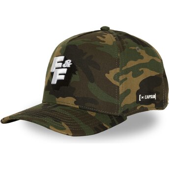 Boné curvo camuflagem snapback FF01 LOG Fast & Furious da Capslab