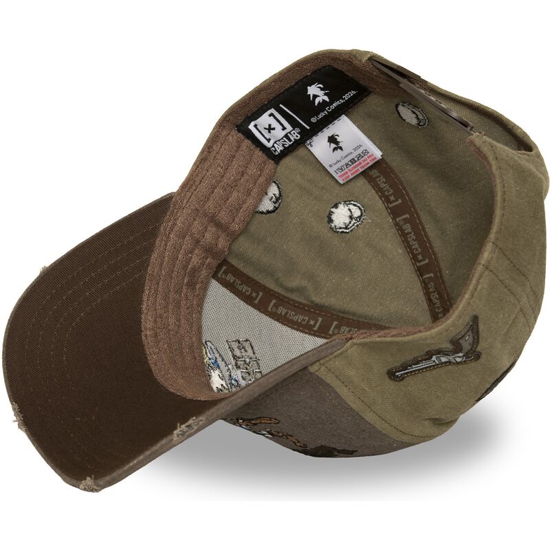 bone-curvo-castanho-e-verde-snapback-lucky-luke-lck4-luc-da-capslab