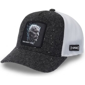 Boné trucker preto e branco Rei da Noite GOT NIG A Guerra dos Tronos da Capslab