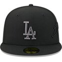 bone-plano-preto-justo-com-logo-cinza-59fifty-side-script-da-los-angeles-dodgers-mlb-da-new-era