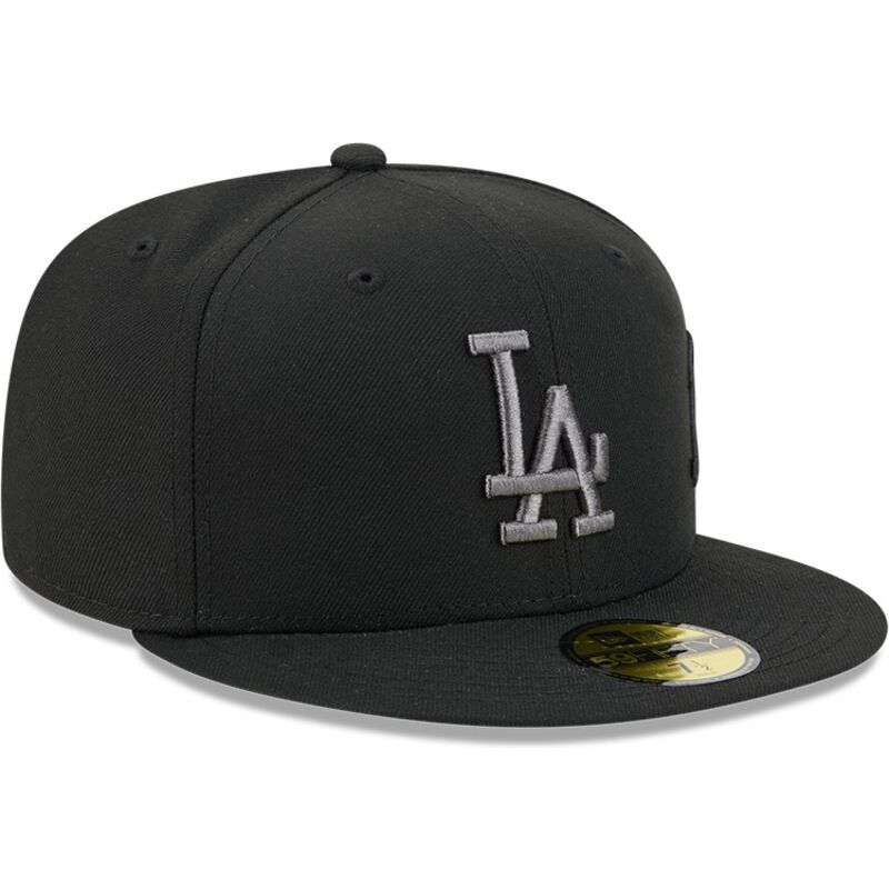 bone-plano-preto-justo-com-logo-cinza-59fifty-side-script-da-los-angeles-dodgers-mlb-da-new-era