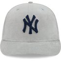 bone-curvo-cinza-justo-com-logo-azul-marinho-59fifty-cord-da-new-york-yankees-mlb-da-new-era