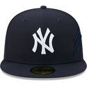bone-plano-azul-marinho-justo-59fifty-side-script-da-new-york-yankees-mlb-da-new-era