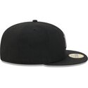 bone-plano-preto-justo-com-logo-cinza-59fifty-side-script-da-new-york-yankees-mlb-da-new-era