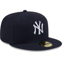 bone-plano-azul-marinho-justo-59fifty-rhinestone-badge-da-new-york-yankees-mlb-da-new-era