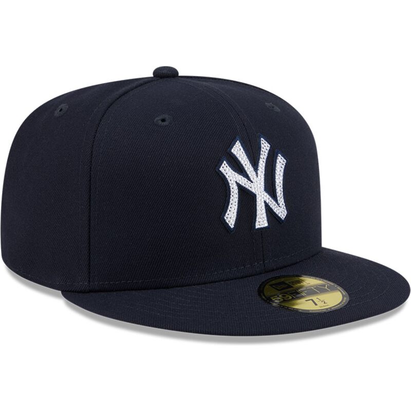 bone-plano-azul-marinho-justo-59fifty-rhinestone-badge-da-new-york-yankees-mlb-da-new-era
