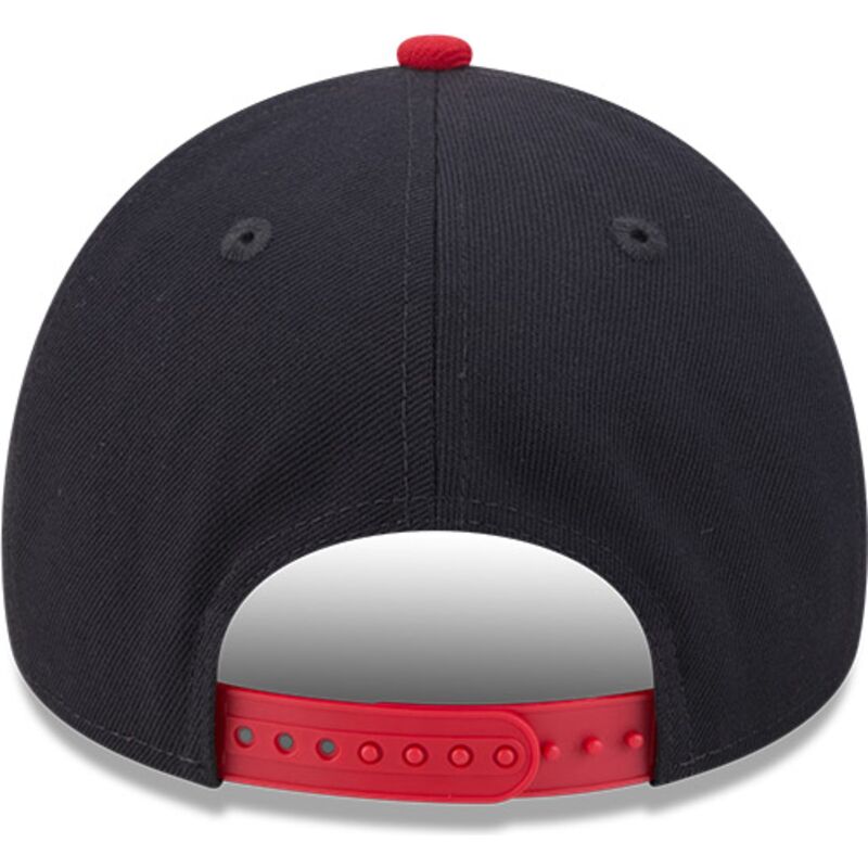 bone-curvo-azul-marinho-e-vermelho-snapback-9forty-a-frame-na-lifestyle-f1-da-boston-red-sox-mlb-da-new-era