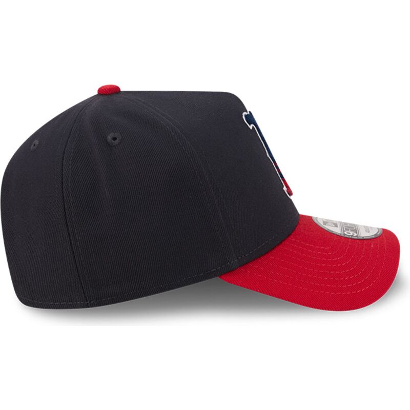 bone-curvo-azul-marinho-e-vermelho-snapback-9forty-a-frame-na-lifestyle-f1-da-boston-red-sox-mlb-da-new-era