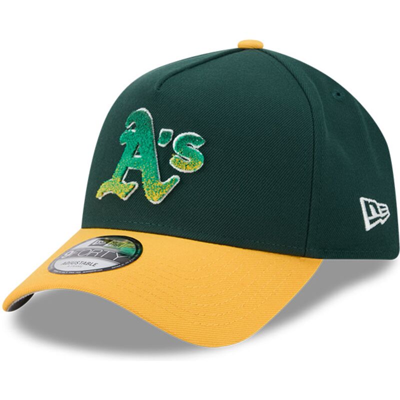 bone-curvo-verde-e-amarelo-snapback-9forty-a-frame-na-lifestyle-f1-da-oakland-athletics-mlb-da-new-era bone-curvo-verde-e-amarelo-snapback-9forty-a-frame-na-lifestyle-f1-da-oakland-athletics-mlb-da-new-era