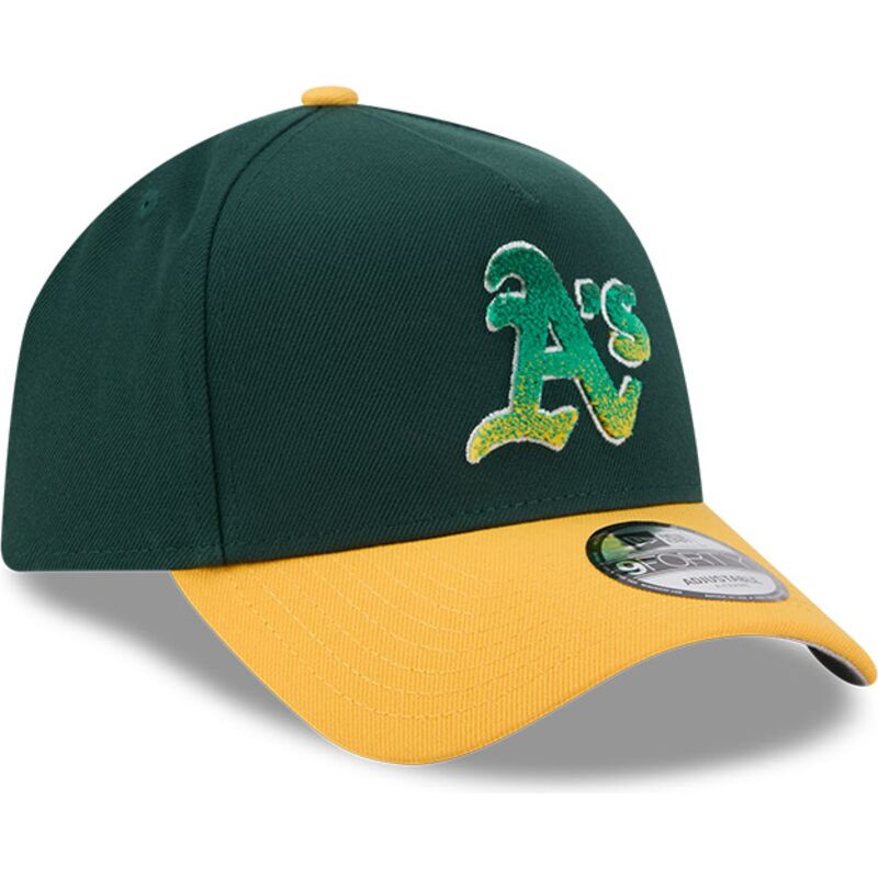 bone-curvo-verde-e-amarelo-snapback-9forty-a-frame-na-lifestyle-f1-da-oakland-athletics-mlb-da-new-era bone-curvo-verde-e-amarelo-snapback-9forty-a-frame-na-lifestyle-f1-da-oakland-athletics-mlb-da-new-era