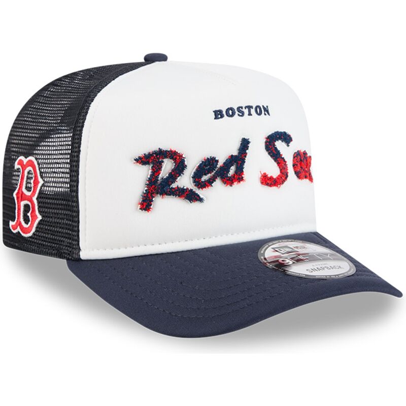 bone-trucker-azul-marinho-e-branco-9fifty-a-frame-na-lifestyle-f1-da-boston-red-sox-mlb-da-new-era