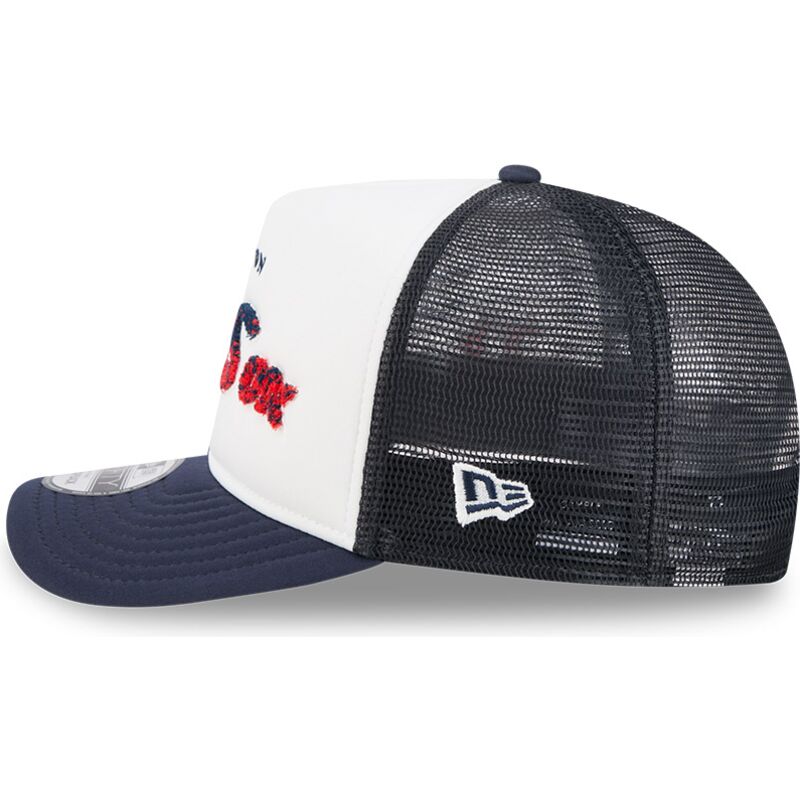 bone-trucker-azul-marinho-e-branco-9fifty-a-frame-na-lifestyle-f1-da-boston-red-sox-mlb-da-new-era