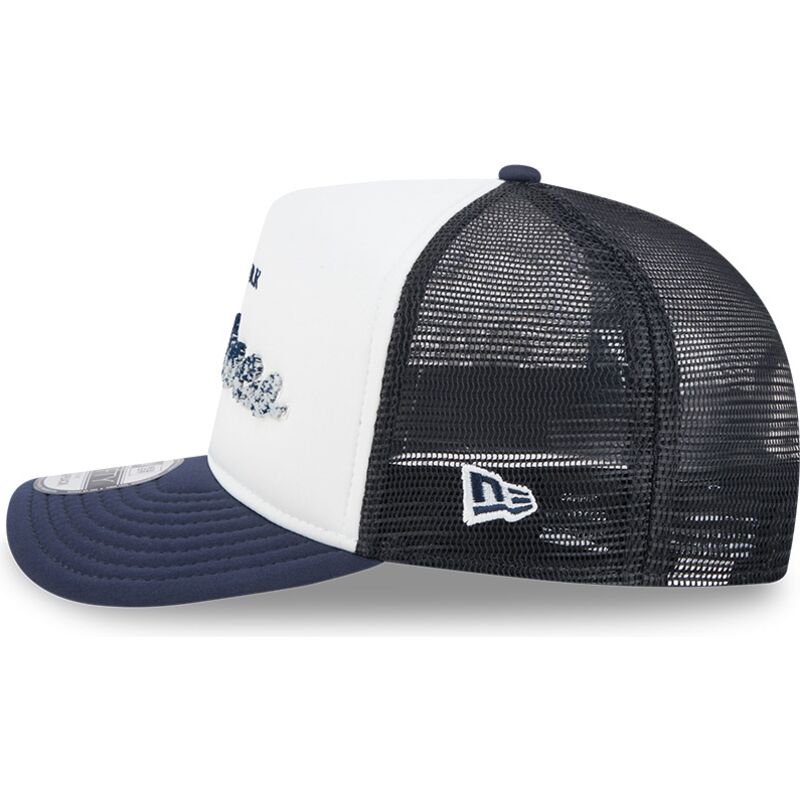 bone-trucker-azul-marinho-e-branco-9fifty-a-frame-na-lifestyle-f1-da-new-york-yankees-mlb-da-new-era