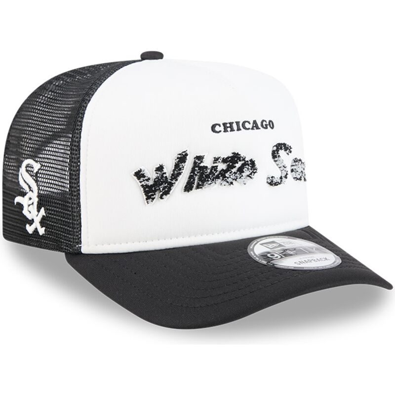 bone-trucker-preto-e-branco-9fifty-a-frame-na-lifestyle-f1-da-chicago-white-sox-mlb-da-new-era