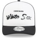 bone-trucker-preto-e-branco-9fifty-a-frame-na-lifestyle-f1-da-chicago-white-sox-mlb-da-new-era