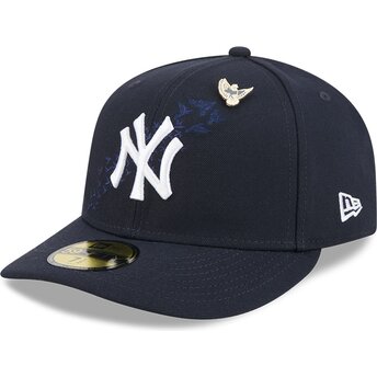Boné curvo azul marinho justo 59FIFTY Pin NA Lifestyle F1 da New York Yankees MLB da New Era