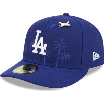 Boné curvo azul justo 59FIFTY Pin NA Lifestyle F1 da Los Angeles Dodgers MLB da New Era
