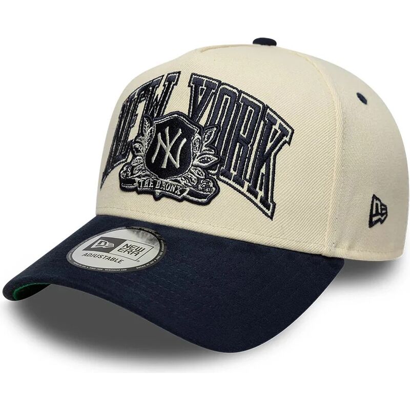 bone-curvo-bege-e-azul-marinho-snapback-e-frame-wordmark-suede-da-new-york-yankees-mlb-da-new-era