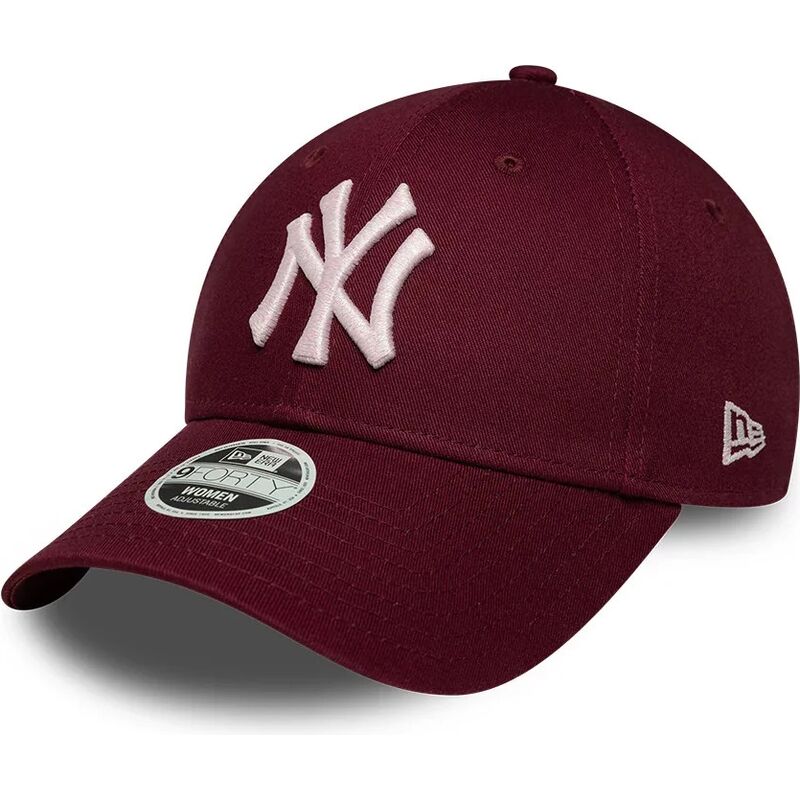 bone-curvo-vermelho-ajustavel-para-mulheres-com-logo-rosa-9forty-metallic-logo-da-new-york-yankees-mlb-da-new-era bone-curvo-vermelho-ajustavel-para-mulheres-com-logo-rosa-9forty-metallic-logo-da-new-york-yankees-mlb-da-new-era