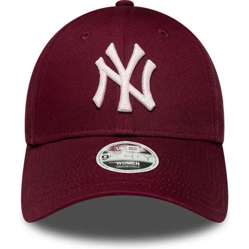 bone-curvo-vermelho-ajustavel-para-mulheres-com-logo-rosa-9forty-metallic-logo-da-new-york-yankees-mlb-da-new-era bone-curvo-vermelho-ajustavel-para-mulheres-com-logo-rosa-9forty-metallic-logo-da-new-york-yankees-mlb-da-new-era