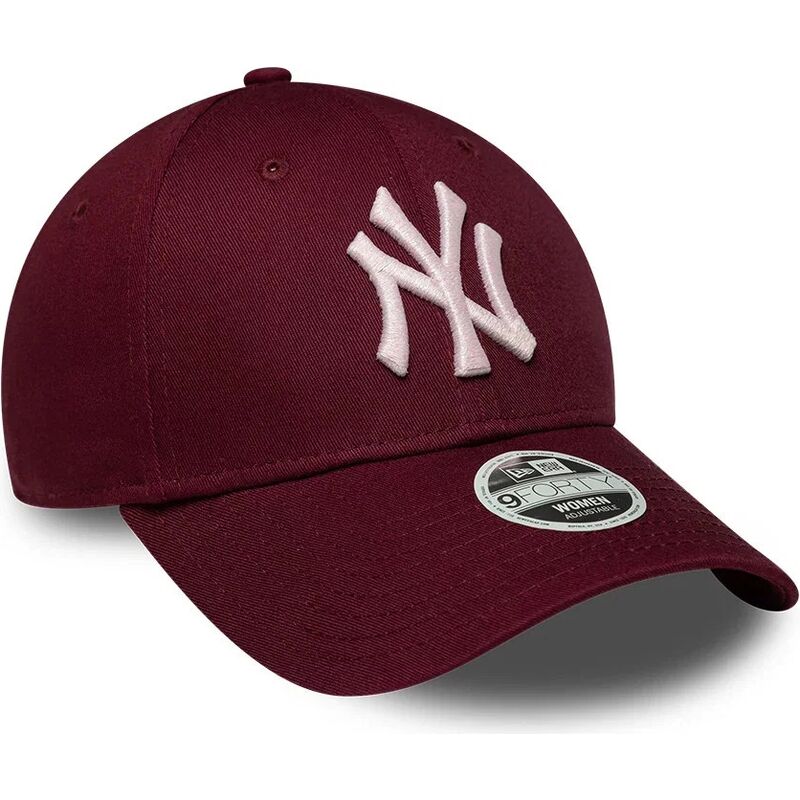 bone-curvo-vermelho-ajustavel-para-mulheres-com-logo-rosa-9forty-metallic-logo-da-new-york-yankees-mlb-da-new-era bone-curvo-vermelho-ajustavel-para-mulheres-com-logo-rosa-9forty-metallic-logo-da-new-york-yankees-mlb-da-new-era