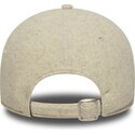 bone-curvo-bege-ajustavel-com-logo-bege-9twenty-a-frame-melton-luxe-da-new-york-yankees-mlb-da-new-era