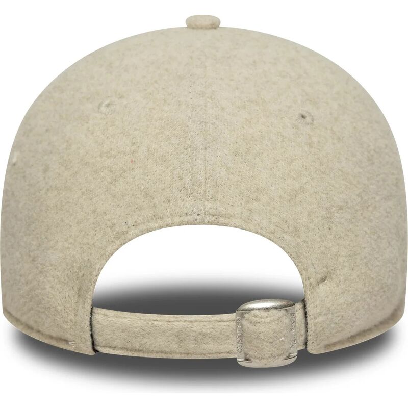 bone-curvo-bege-ajustavel-com-logo-bege-9twenty-a-frame-melton-luxe-da-new-york-yankees-mlb-da-new-era