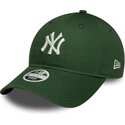 bone-curvo-verde-ajustavel-para-mulheres-9twenty-league-essential-midi-da-new-york-yankees-mlb-da-new-era