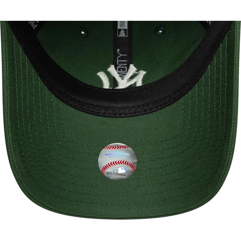 bone-curvo-verde-ajustavel-para-mulheres-9twenty-league-essential-midi-da-new-york-yankees-mlb-da-new-era