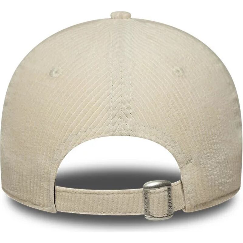bone-curvo-bege-ajustavel-para-mulheres-com-logo-bege-9forty-cord-da-new-york-yankees-mlb-da-new-era