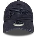 bone-curvo-azul-marinho-ajustavel-com-logo-azul-marinho-9twenty-distress-wordmark-da-new-york-yankees-mlb-da-new-era