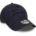 bone-curvo-azul-marinho-ajustavel-com-logo-azul-marinho-9twenty-distress-wordmark-da-new-york-yankees-mlb-da-new-era